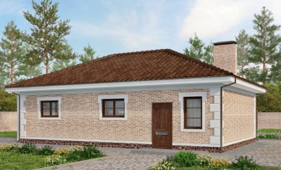 070-005-П Проект гаража из кирпича Якутск | Проекты домов от House Expert