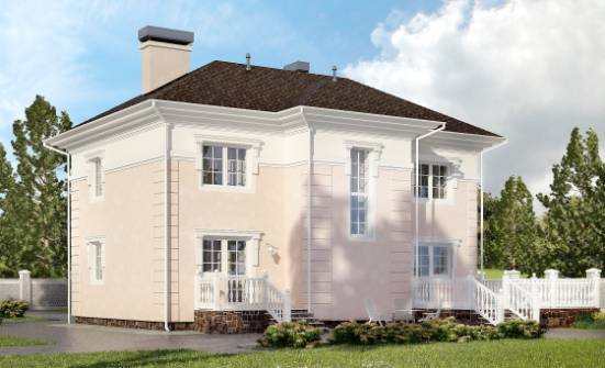 155-005-Л Проект двухэтажного дома, экономичный дом из газобетона Нерюнгри | Проекты домов от House Expert