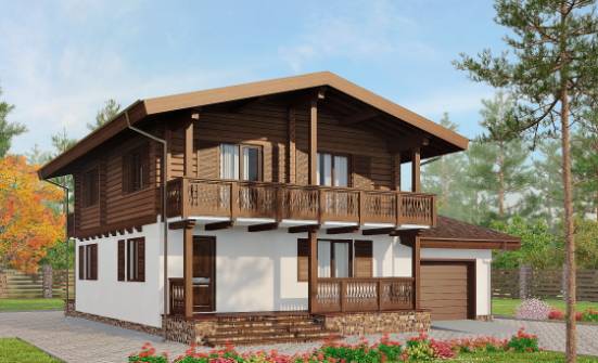 200-011-П Проект двухэтажного дома с мансардой, простой дом из газобетона Ленск | Проекты домов от House Expert
