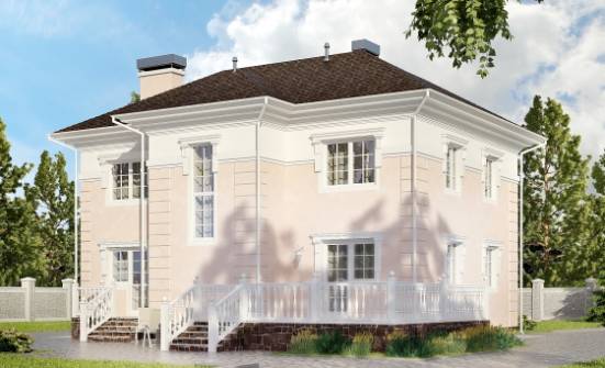 155-005-Л Проект двухэтажного дома, экономичный дом из газобетона Нерюнгри | Проекты домов от House Expert