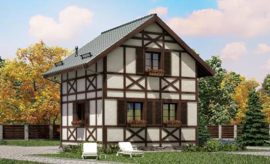 060-002-П Проект двухэтажного дома с мансардой, красивый дом из дерева Алдан | Проекты домов от House Expert