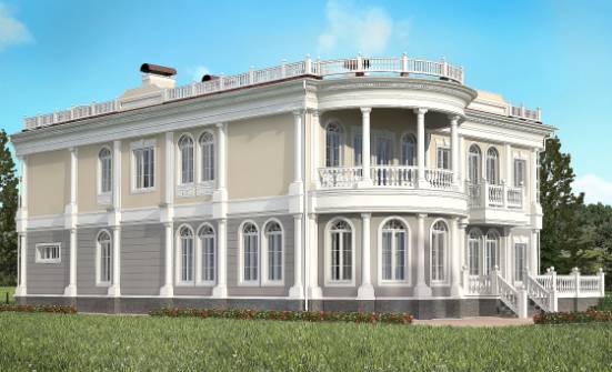 505-001-П Проект двухэтажного дома и гаражом, красивый загородный дом из твинблока Нерюнгри | Проекты домов от House Expert