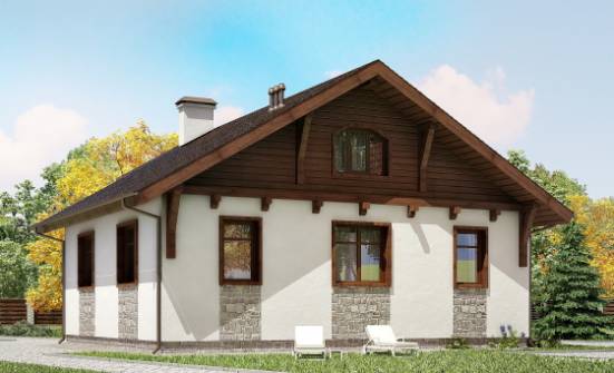 080-002-Л Проект одноэтажного дома, бюджетный дом из арболита Якутск | Проекты одноэтажных домов от House Expert