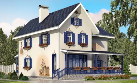 180-003-П Проект двухэтажного дома, недорогой домик из кирпича Якутск | Проекты домов от House Expert