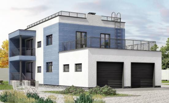 180-012-Л Проект двухэтажного дома, гараж, красивый дом из кирпича Алдан | Проекты домов от House Expert