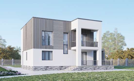 150-017-П Проект двухэтажного дома, простой дом из газосиликатных блоков Алдан | Проекты домов от House Expert