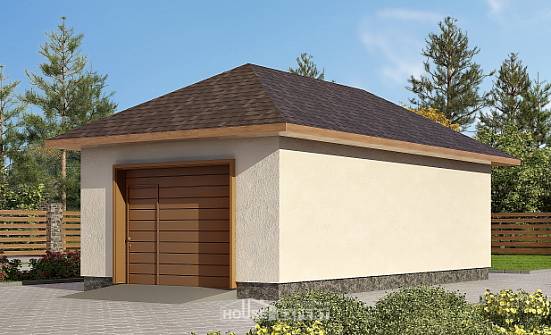 040-001-П Проект гаража из поризованных блоков Якутск | Проекты домов от House Expert