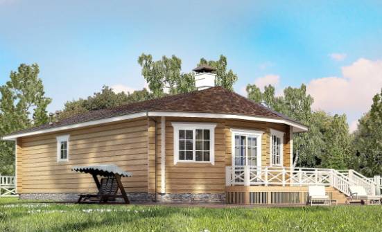095-001-Л Проект одноэтажного дома, доступный загородный дом из дерева Алдан | Проекты домов от House Expert
