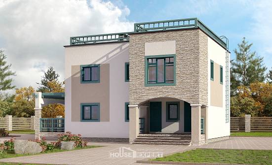 150-010-П Проект двухэтажного дома, красивый домик из кирпича Алдан | Проекты домов от House Expert