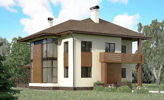 300-001-П Проект двухэтажного дома, современный дом из кирпича Нерюнгри | Проекты домов от House Expert