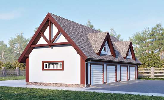 145-002-Л Проект гаража из пеноблока Мирный | Проекты домов от House Expert
