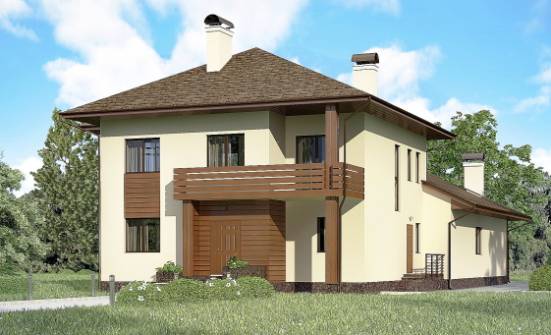 300-001-П Проект двухэтажного дома, современный дом из кирпича Нерюнгри | Проекты домов от House Expert