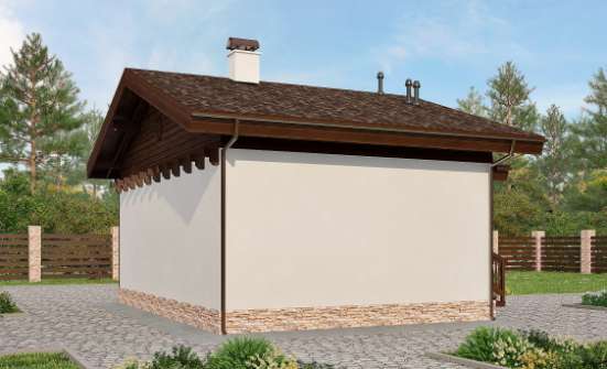 040-003-П Проект бани из арболита Нерюнгри | Проекты домов от House Expert