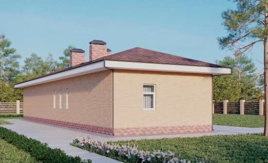 110-006-П Проект бани из теплоблока Нерюнгри | Проекты одноэтажных домов от House Expert