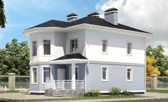 120-001-П Проект двухэтажного дома, простой домик из газосиликатных блоков Ленск | Проекты домов от House Expert