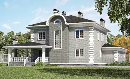 245-004-Л Проект двухэтажного дома, гараж, уютный коттедж из кирпича Ленск | Проекты домов от House Expert