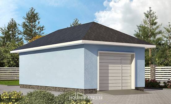 040-001-Л Проект гаража из блока Мирный | Проекты домов от House Expert