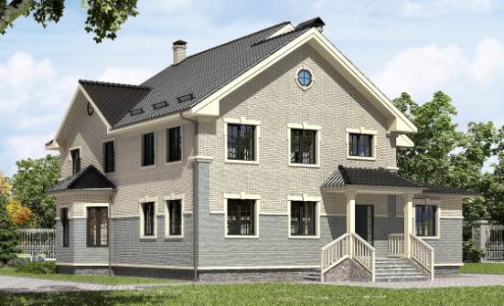 300-004-П Проект двухэтажного дома, просторный домик из твинблока Нерюнгри | Проекты домов от House Expert