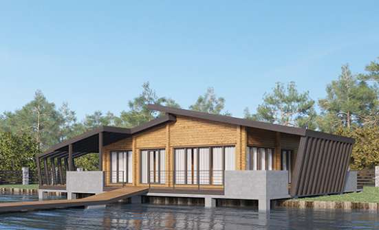 100-007-П Проект бани из дерева Ленск | Проекты одноэтажных домов от House Expert
