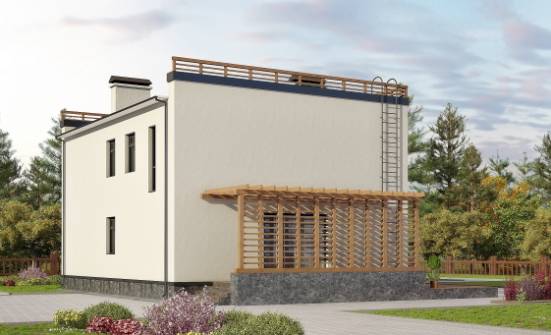 215-002-Л Проект двухэтажного дома, уютный коттедж из пеноблока Якутск | Проекты домов от House Expert
