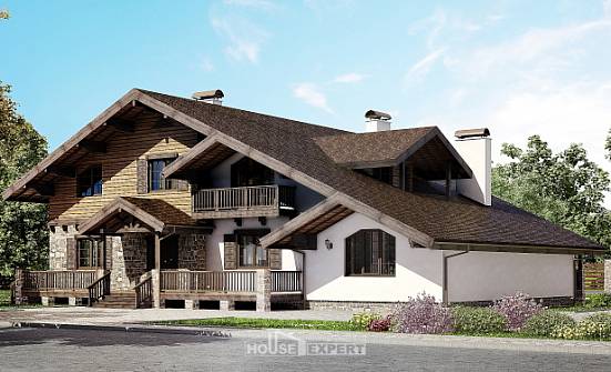 320-002-П Проект двухэтажного дома мансардный этаж, классический домик из кирпича Ленск | Проекты домов от House Expert