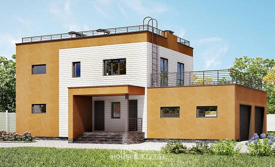 180-012-П Проект двухэтажного дома, гараж, просторный домик из кирпича Нерюнгри | Проекты домов от House Expert