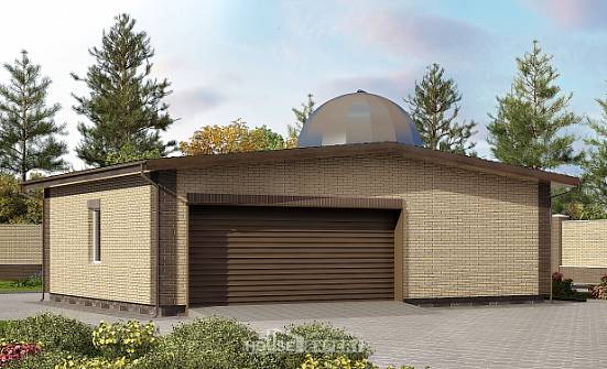 075-001-Л Проект гаража из кирпича Нерюнгри | Проекты домов от House Expert