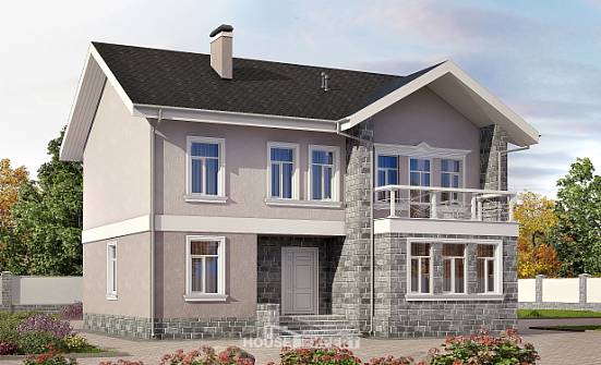 170-008-П Проект двухэтажного дома, классический домик из керамзитобетонных блоков Якутск | Проекты домов от House Expert