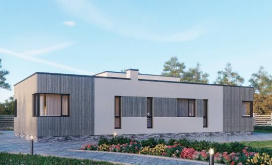 175-001-Л Проект одноэтажного дома, недорогой дом из арболита Алдан | Проекты домов от House Expert