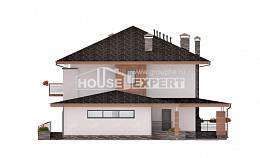 305-001-П Проект двухэтажного дома, гараж, красивый дом из теплоблока, Мирный
