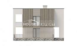 150-017-П Проект двухэтажного дома, бюджетный домик из арболита, Мирный
