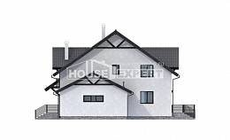 290-003-П Проект двухэтажного дома с мансардой и гаражом, современный домик из керамзитобетонных блоков, Мирный