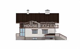 420-001-П Проект трехэтажного дома с мансардным этажом и гаражом, огромный домик из кирпича, Нерюнгри