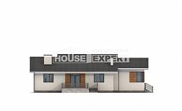 135-002-П Проект одноэтажного дома, гараж, недорогой загородный дом из арболита, Мирный