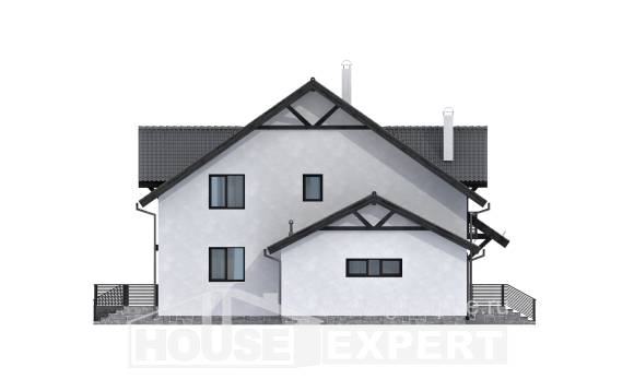 290-003-П Проект двухэтажного дома с мансардой и гаражом, современный дом из бризолита, Нерюнгри